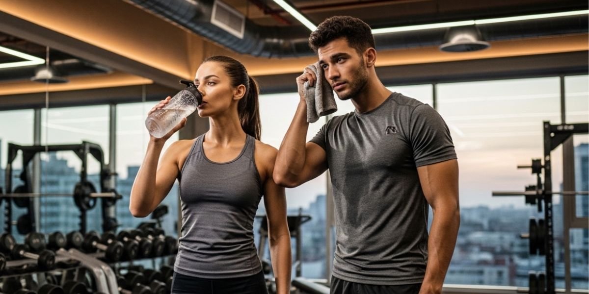 Imagem com o passo a passo para ganhar massa muscular com eficiência.